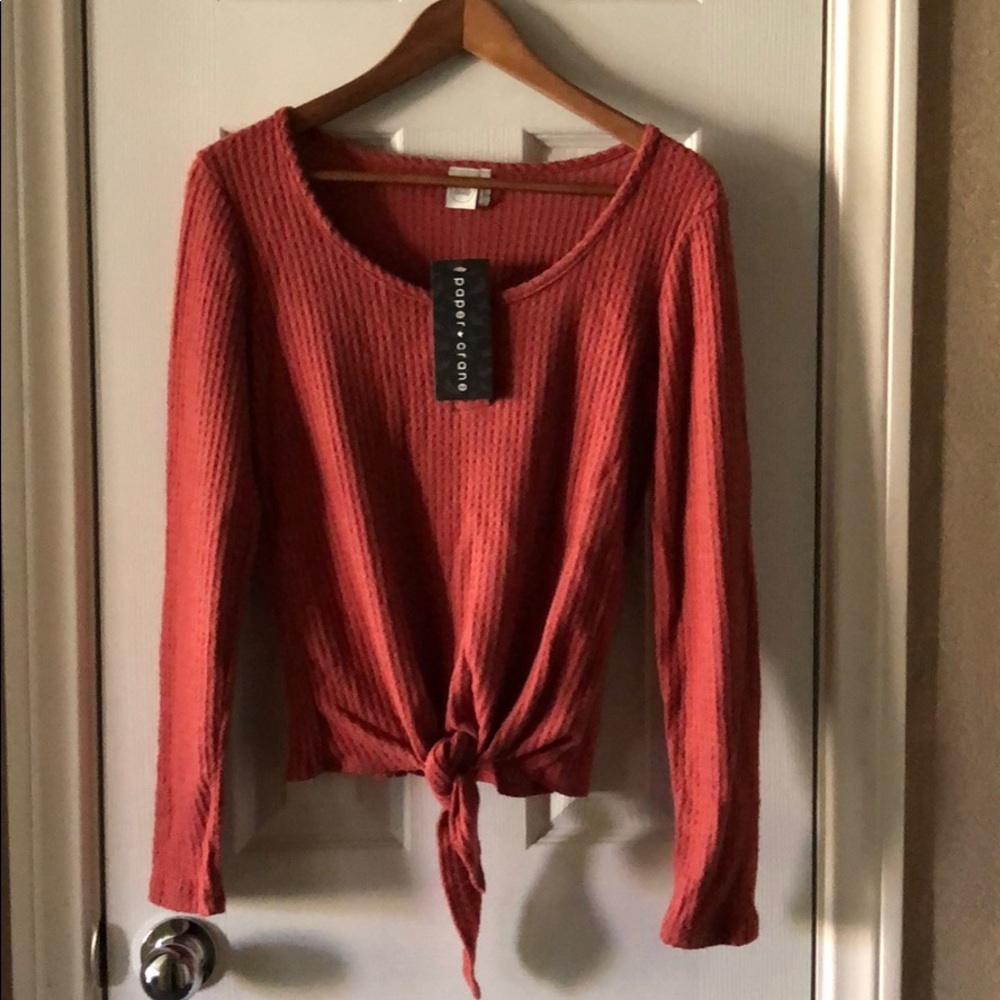 PAPER CRANE NEW BLOUSE WITH TIE